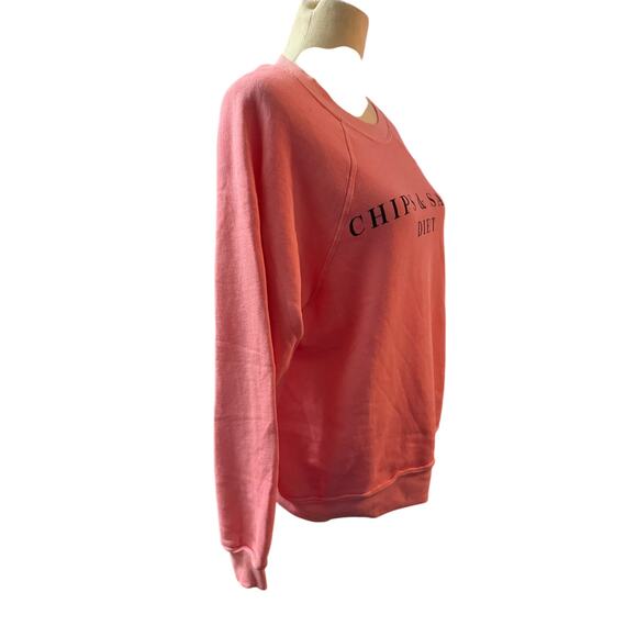Wildfox "Chips & Salsa Diet" sweatshirt in pink. Size Small - Picture 2 of 5